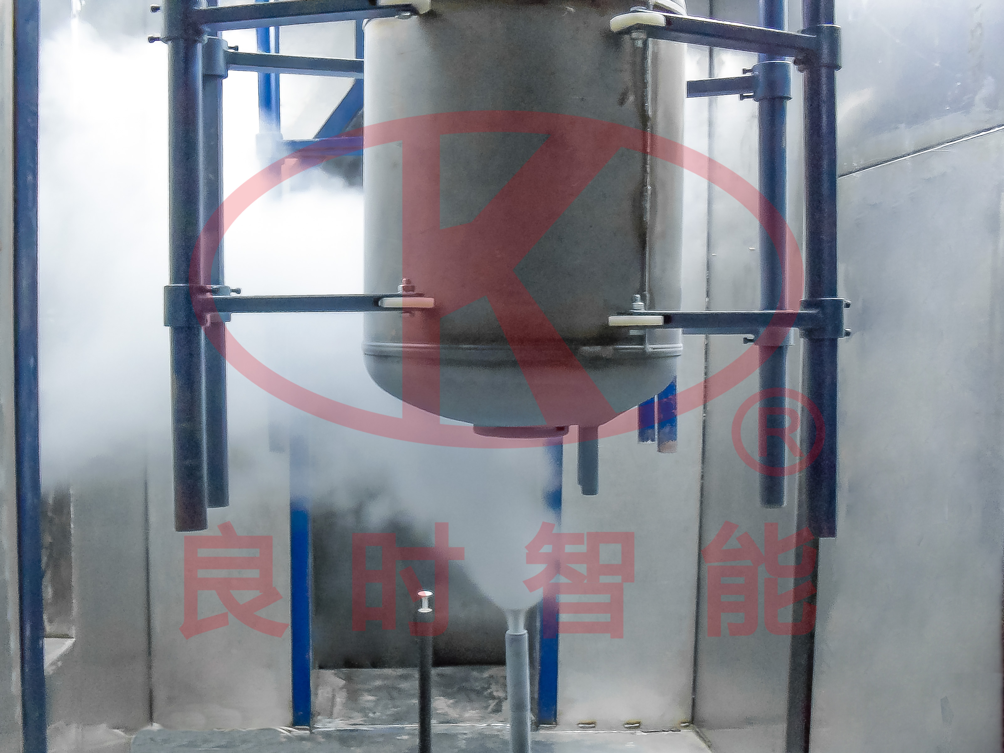 熱水器內膽噴砂清理和濕式搪瓷及烘干成型生產線